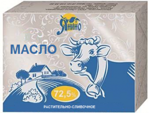 Масло растительно-сливочное «Янино» 72,5%
