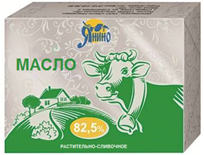 Масло растительно-сливочное "Янино" 82,5%