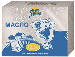 Масло растительно-сливочное "Янино" 72,5%